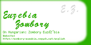 euzebia zombory business card